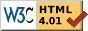 Valid HTML 4.01!